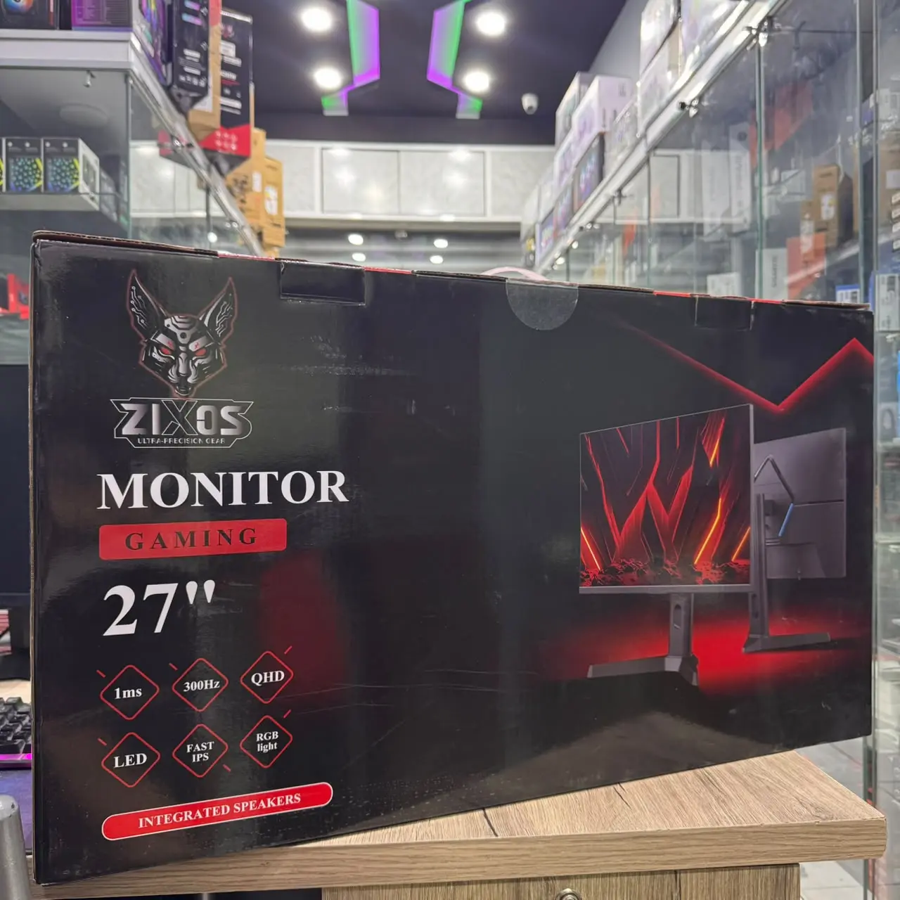 MONITEUR ZIXOS ZX27QF 300HZ 1ms FAST IPS 27 POUCE ADJUSTABLE RGB QHD 2K